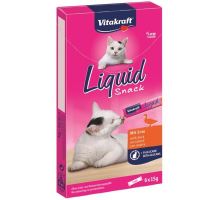 Vitakraft snack catliguid kachna + ß-glucan 6 x 15g
