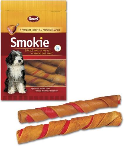 Hovězí tyč kroucená přírodní Smokie Tommi 840g