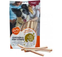 Duvo+ dog Meat! Chicken &amp; fish strips 80g