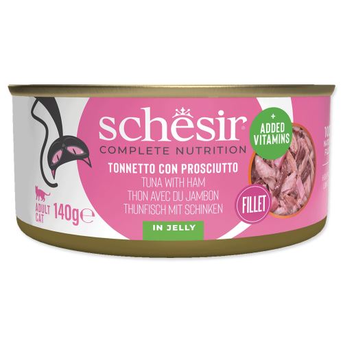 SCHESIR Cat tuňák + šunka 140g