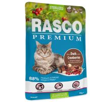 Rasco Premium Cat Pouch Sterilized, Duck, Cranberries 85g