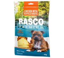 Pochoutka RASCO Premium uzle bůvolí obalené kuřecím masem 80g