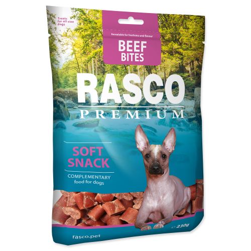 Pochoutka RASCO Premium kousky z hovězího masa 230g