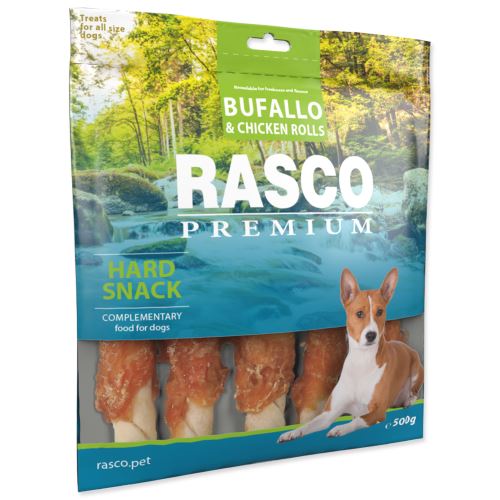 RASCO Premium tyčinka bůvolí obalená kuřecím masem 500g