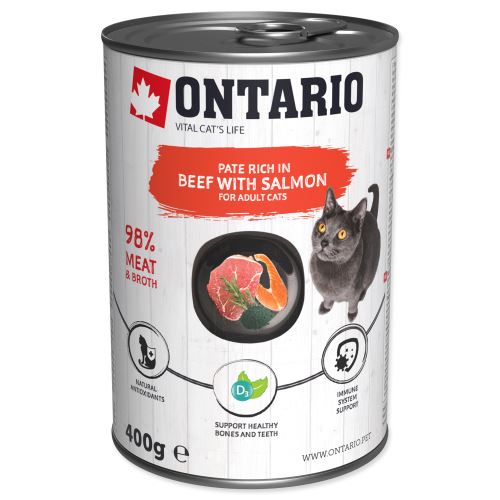 ONTARIO Beef with Salmon flavoured with Spirulina 400g