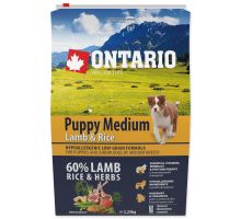 ONTARIO Puppy Medium Lamb &amp; Rice 2,25kg