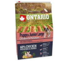 ONTARIO Puppy &amp; Junior Large Chicken &amp; Potatoes &amp; Herbs 2,25kg