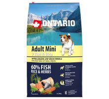 ONTARIO Adult Mini Fish &amp; Rice 6,5kg