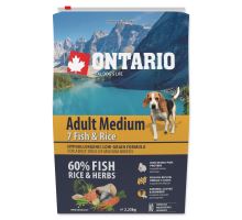 ONTARIO Adult Medium Fish &amp; Rice 2,25kg