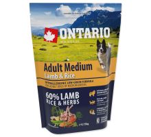 ONTARIO Adult Medium Lamb &amp; Rice 0,75kg
