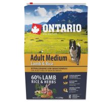 ONTARIO Adult Medium Lamb &amp; Rice 2,25kg