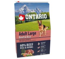 ONTARIO Adult Large Beef &amp; Rice 2,25kg