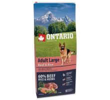 ONTARIO Adult Large Beef &amp; Rice 12kg