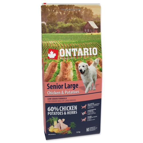 ONTARIO Senior Large Chicken & Potatoes & Herbs 12kg