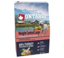 ONTARIO Dog Large Weight Control Turkey &amp; Potatoes &amp; Herbs 2,25kg