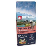 ONTARIO Dog Large Weight Control Turkey &amp; Potatoes &amp; Herbs 12kg