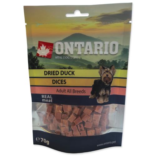 ONTARIO snack duck dice small dog 70g