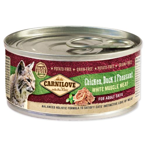 CARNILOVE WMM Chicken, Duck & Pheasant for Adult Cats 100 g