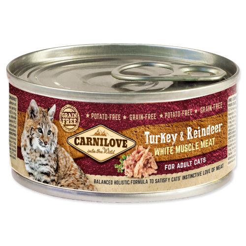 CARNILOVE WMM Turkey & Reindeer for Adult Cats 100 g