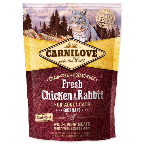 CARNILOVE Fresh Chicken & Rabbit Gourmand for Adult cats