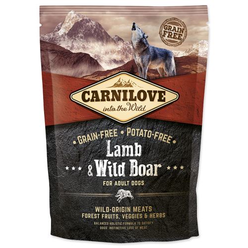 CARNILOVE Lamb & Wild Boar for Dog Adult 1,5kg