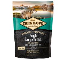 CARNILOVE Fresh Carp &amp; Trout Shiny Hair &amp; Healthy Skin for Adult dogs 1,5kg