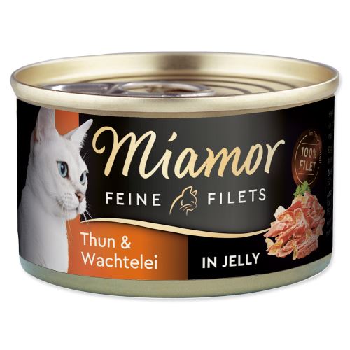 MIAMOR Feine Filets tuňák + křepelčí vejce v želé 100g