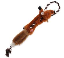 Hračka DOG FANTASY Skinneeez s provazem liška 57,5 cm 1ks