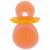 Dudlík gumový oranžový 8 cm