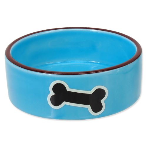 Miska DOG FANTASY keramická potisk kost modrá 12,5 cm 0,29l