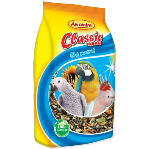 AVICENTRA standard krmivo pro velké papoušky 1kg