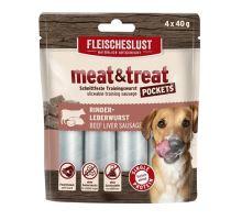 Meat &amp; treat beef liver 4x40g