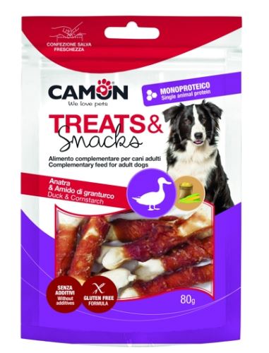 Kachní pamlsky snacks 8cm, 80g