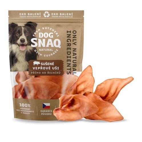 Dog snaq - sušené vepřové uši 4ks