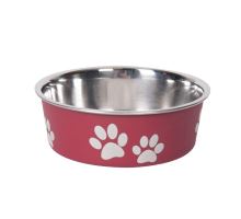 Karlie-Flamingo Miska nerezová s plastovým opláštěním červená 12cm 300ml VÝPRODEJ