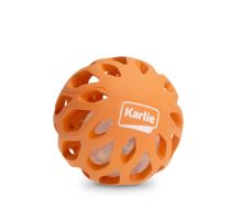 Karlie Gumová mřížkovaná koule s LED světlem uvnitř 8,3cm oranžová