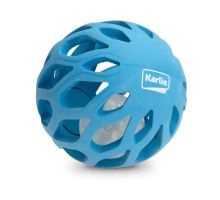 Karlie Gumová mřížkovaná koule s LED světlem uvnitř 11,5cm modrá