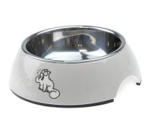 Karlie Simon's Cat Miska pro kočky světle šedá 14X14X4,5 CM 160 ML